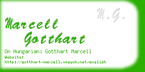 marcell gotthart business card